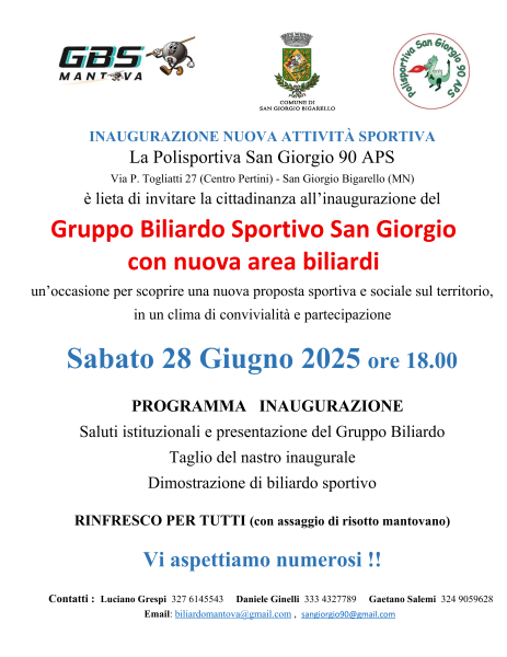 INAUGURAZIONE con patrocinio