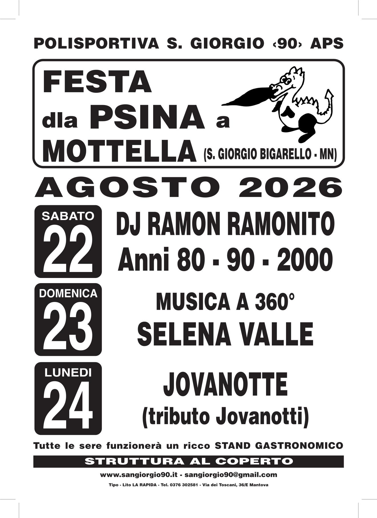 2026 FESTA DLA PSINA