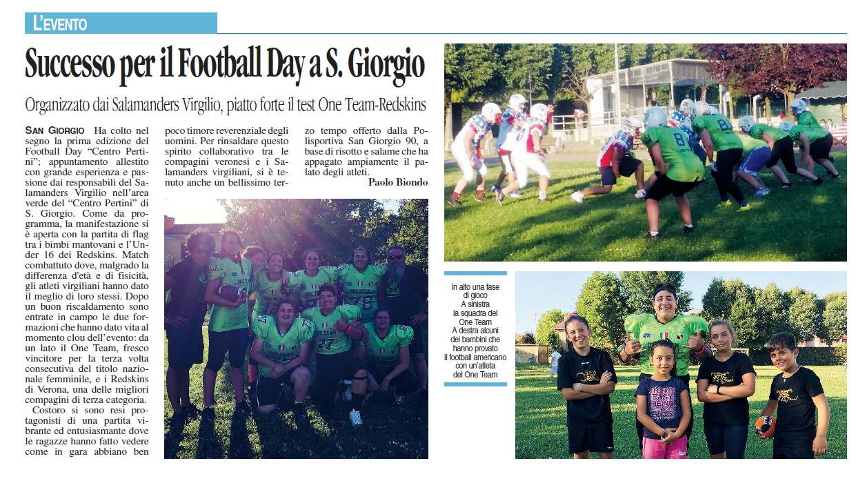 24 07 2017 vocemn Successo per il Football Day a S. Giorgio