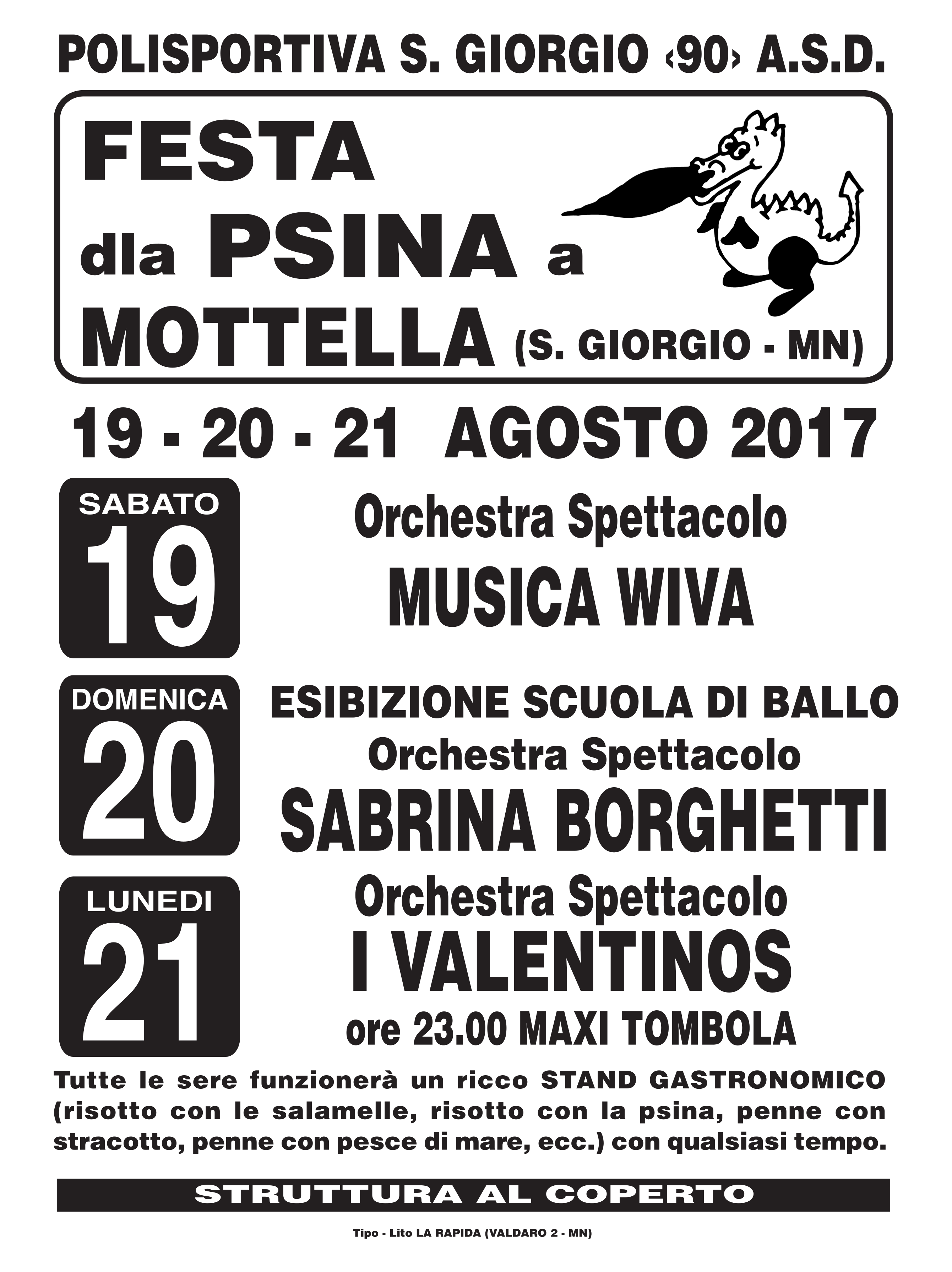 manifesto 2017 FESTA DLA PSINA 69x91