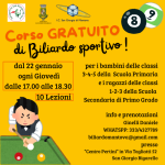 locandina corso biliardo